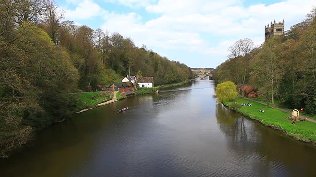rowing on durham river uk