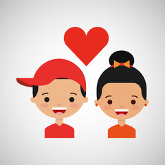 Fototapeta premium loving couple design 