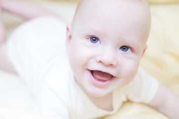 Baby with close-up smile