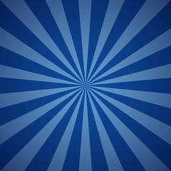 Dark blue grunge sunbeam background. Sun rays abstract wallpaper.