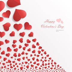 White background with hearts.