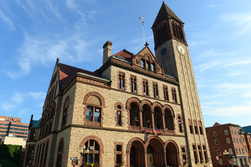 Albany City Hall was built in 1880 with Richardson Romanesque style by Henry Hobson Richardson. The...