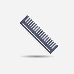 Barber comb hair colored icon