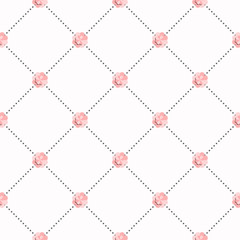 Fototapeta premium Abstract floral pattern, seamless.