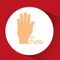 Obraz premium hand language design 