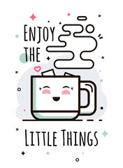 Enjoy the little things hand-lettering. Enjoy the little things hand-lettering.