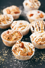 Homemade apple nut muffins
