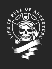 Marine emblem skull