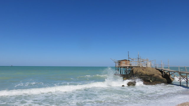 trabocco punta le morge in Abruzzo