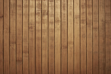 Shield with a large number of parallel wooden logs texture. Wood blinds.