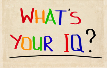 What's Your IQ Concept