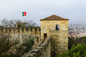 St. George's castle, Alfama district, Lisbon, Portugal.