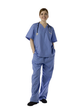 female doctor with hands on pockets
