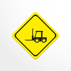 The loader. Black vector icon