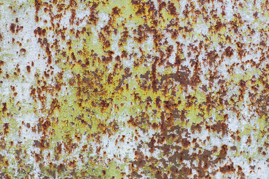 Old rusty metal plate for background
