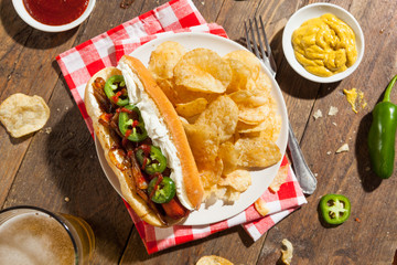 Homemade Seattle Style Hot Dog