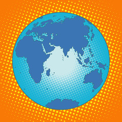Earth Eurasia Africa Australia Antarctica Asia Europe © studiostoks