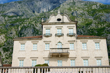 Old palace of a noble family in Dobrota, Montenegro