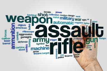Assault rifle word cloud