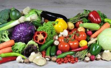 Colorful fresh vegetables