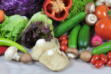 Colorful fresh vegetables