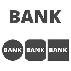 Bank icon - vector icons set