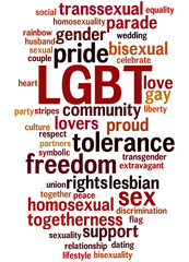 LGBT, word cloud concept