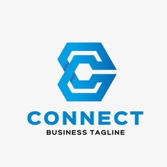 Abstract letter C  logo. Abstract business logo design template. Logo template editable for your business.