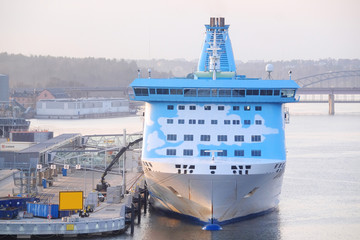 Stockholm, Sweden - April, 5, 2016: cruise ship in Stockholm, Sweden