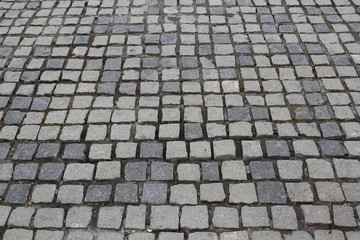 Texture of cobblestone road 
