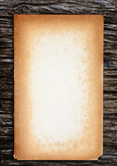 Old paper on old wood.