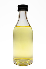 Naked bottle of alcohol