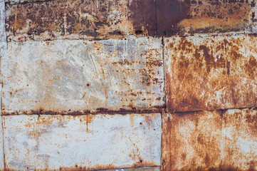 Old metal background with rust