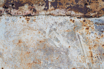 Old metal background with rust