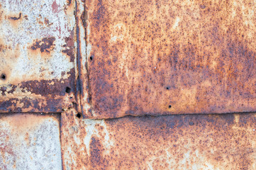 Old metal background with rust