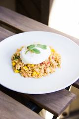 Southwestern Quinoa + Poached Egg