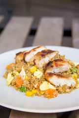 Fried Rice Quinoa + Chicken