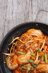 Sannakji octopus korean food