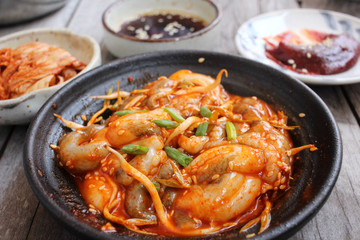 Sannakji octopus korean food