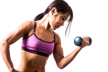 Fototapeta premium Asian fitness woman work out 