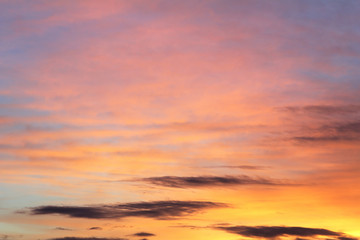 Naklejka na ściany i meble Natural background of the colorful sky and cloud, During the time sunrise and sunset