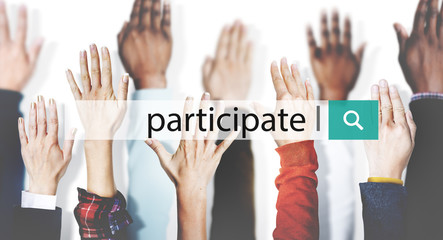 Participate Collaboration Support Involved Concept