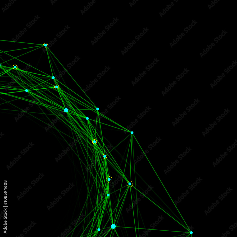 Poster abstract background with dotted grid