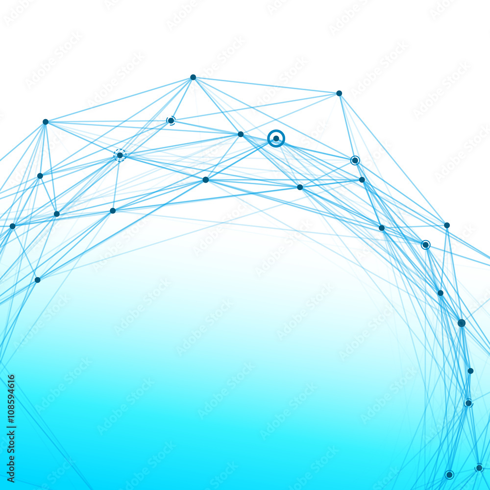 Poster Abstract background with dotted grid