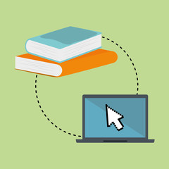 Flat illustration about digital marketing design 