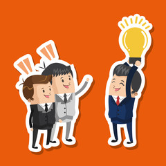 Businessman graphic design, editable vector