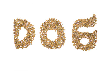pet food design in a word dog