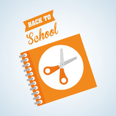 Flat illustration about back to school design, education related, education related