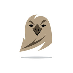 Vector Eagle Cartoon Illustration.