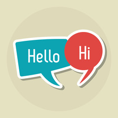 Communication  vector design, editable graphic